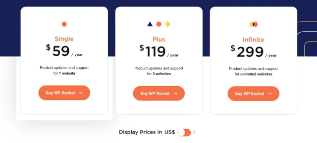Wp rocket pricing 1